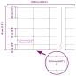 Preview: Zaun mit Pfosten Silber 0,8 x 25 m Stahl
