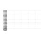 Preview: Zaun mit Pfosten Silber 0,8 x 25 m Stahl