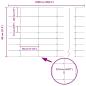 Preview: Zaun mit Pfosten Silber 0,8 x 25 m Stahl