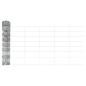 Preview: Zaun mit Pfosten Silber 0,8 x 25 m Stahl