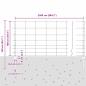 Preview: Zaun mit Pfosten Silber 1 x 25 m Stahl