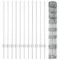 Preview: Zaun mit Pfosten Silber 1 x 25 m Stahl