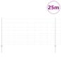 Preview: Zaun mit Pfosten Silber 1,2 x 25 m Stahl