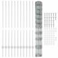 Preview: Zaun mit Pfosten Silber 1,2 x 25 m Stahl