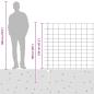 Preview: Zaun mit Pfosten Silber 1,2 x 25 m Stahl