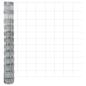 Preview: Zaun mit Pfosten Silber 1,2 x 25 m Stahl