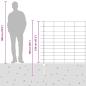 Preview: Zaun mit Pfosten Silber 1,2 x 25 m Stahl
