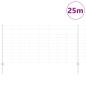 Preview: Zaun mit Pfosten Silber 1,2 x 25 m Stahl