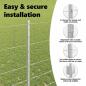 Preview: Zaun mit Pfosten Silber 1,4 x 25 m Stahl
