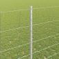 Preview: Zaun mit Pfosten Silber 1,4 x 25 m Stahl