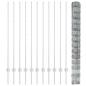 Preview: Zaun mit Pfosten Silber 1,4 x 25 m Stahl