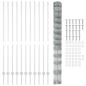 Preview: Zaun mit Pfosten Silber 1,5 x 25 m Stahl