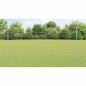 Preview: Zaun mit Pfosten Silber 1,5 x 25 m Stahl