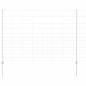Preview: Zaun mit Pfosten Silber 1,5 x 25 m Stahl