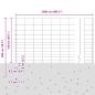Preview: Zaun mit Pfosten Silber 1,5 x 25 m Stahl