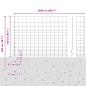 Preview: Zaun mit Pfosten Silber 1,5 x 25 m Stahl
