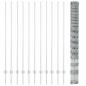 Preview: Zaun mit Pfosten Silber 1,5 x 25 m Stahl