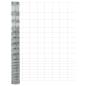 Preview: Zaun mit Pfosten Silber 1,5 x 25 m Stahl