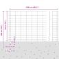Preview: Zaun mit Pfosten Silber 1.6 x 25 m Stahl