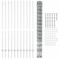 Preview: Zaun mit Pfosten Silber 1.6 x 25 m Stahl
