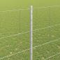Preview: Zaun mit Pfosten Silber 1.6 x 25 m Stahl
