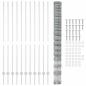 Preview: Zaun mit Pfosten Silber 1.6 x 25 m Stahl