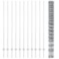 Preview: Zaun mit Pfosten Silber 1.6 x 25 m Stahl