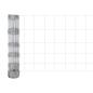 Preview: Zaun mit Pfosten Silber 0,8 x 50 m Stahl