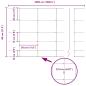 Preview: Zaun mit Pfosten Silber 0,8 x 50 m Stahl