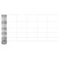 Preview: Zaun mit Pfosten Silber 0,8 x 50 m Stahl