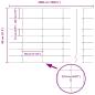 Preview: Zaun mit Pfosten Silber 0,8 x 50 m Stahl