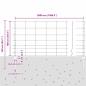 Preview: Zaun mit Pfosten Silber 1 x 50 m Stahl