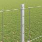 Preview: Zaun mit Pfosten Silber 1,2 x 50 m Stahl