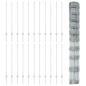 Preview: Zaun mit Pfosten Silber 1,2 x 50 m Stahl