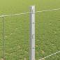 Preview: Zaun mit Pfosten Silber 1,2 x 50 m Stahl