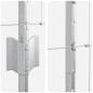 Preview: Zaun mit Pfosten Silber 1,2 x 50 m Stahl