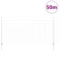 Preview: Zaun mit Pfosten Silber 1,2 x 50 m Stahl