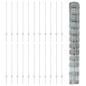 Preview: Zaun mit Pfosten Silber 1,2 x 50 m Stahl