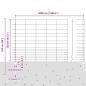 Preview: Zaun mit Pfosten Silber 1,2 x 50 m Stahl