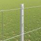 Preview: Zaun mit Pfosten Silber 1,2 x 50 m Stahl