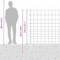 Preview: Zaun mit Pfosten Silber 1,4 x 50 m Stahl