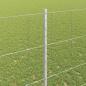 Preview: Zaun mit Pfosten Silber 1,4 x 50 m Stahl