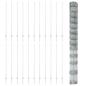 Preview: Zaun mit Pfosten Silber 1,5 x 50 m Stahl