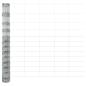 Preview: Zaun mit Pfosten Silber 1,5 x 50 m Stahl