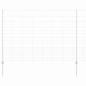Preview: Zaun mit Pfosten Silber 1,5 x 50 m Stahl