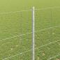Preview: Zaun mit Pfosten Silber 1,5 x 50 m Stahl
