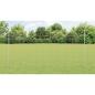 Preview: Zaun mit Pfosten Silber 1,5 x 50 m Stahl