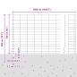 Preview: Zaun mit Pfosten Silber 1,6 x 50 m Stahl