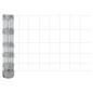 Preview: Zaun mit Pfosten Silber 0,8 x 100 m Stahl