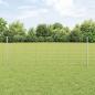 Preview: ARDEBO.de - Zaun mit Pfosten Silber 0,8 x 100 m Stahl